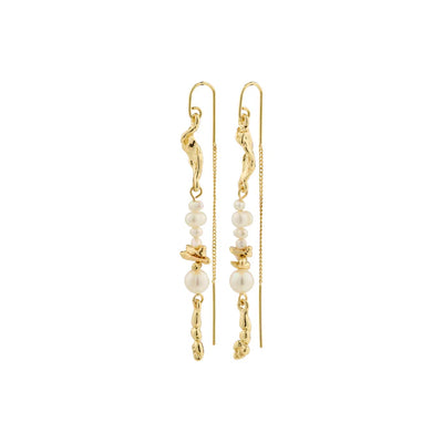 Intent Chain Earrings - gold