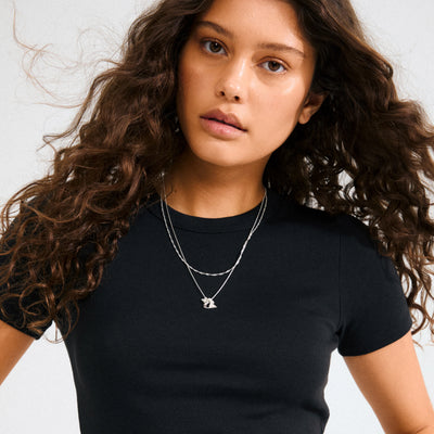 Between Necklace - silver