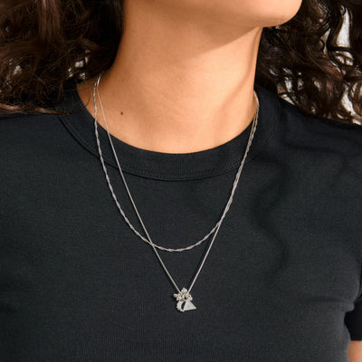Between Necklace - silver