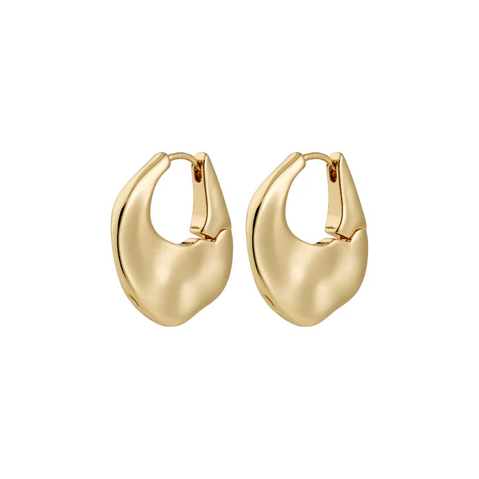 Sense Hoop Earrings - gold