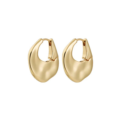 Sense Hoop Earrings - gold