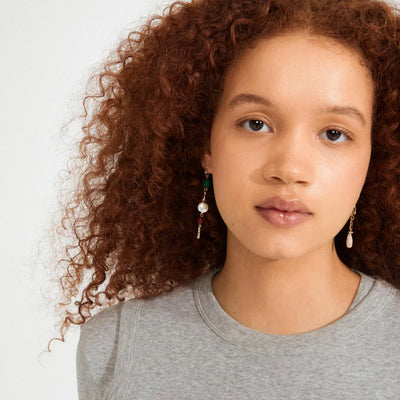 Sense Drop Earrings - gold