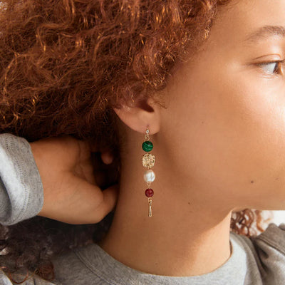 Sense Drop Earrings - gold