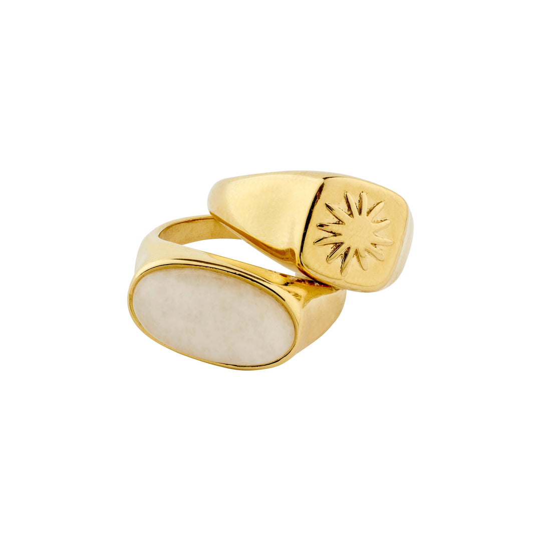 Prism Ring - set 2 gold