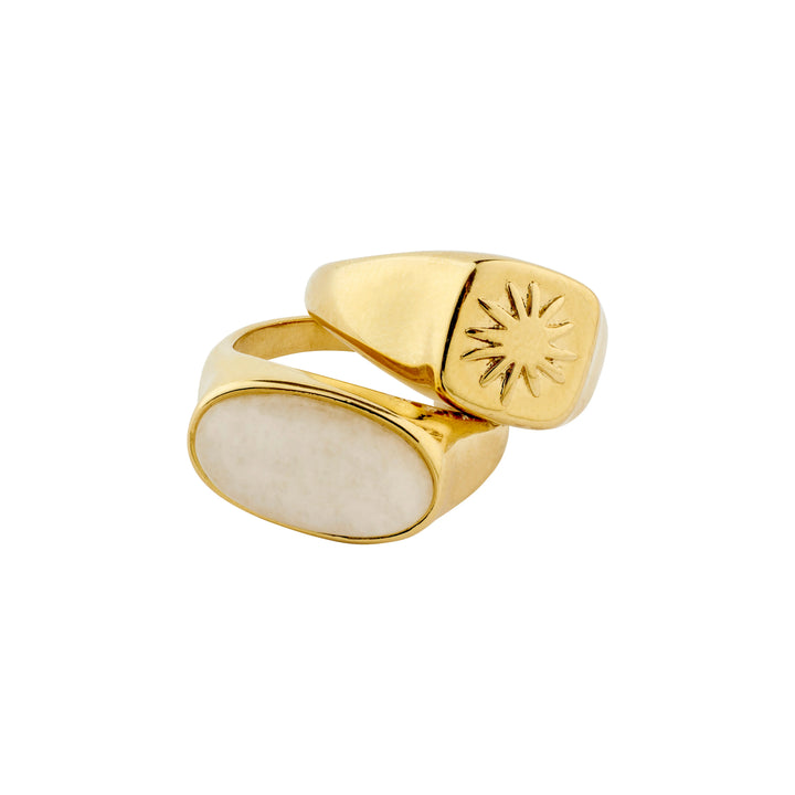 Prism Ring - set 2 gold