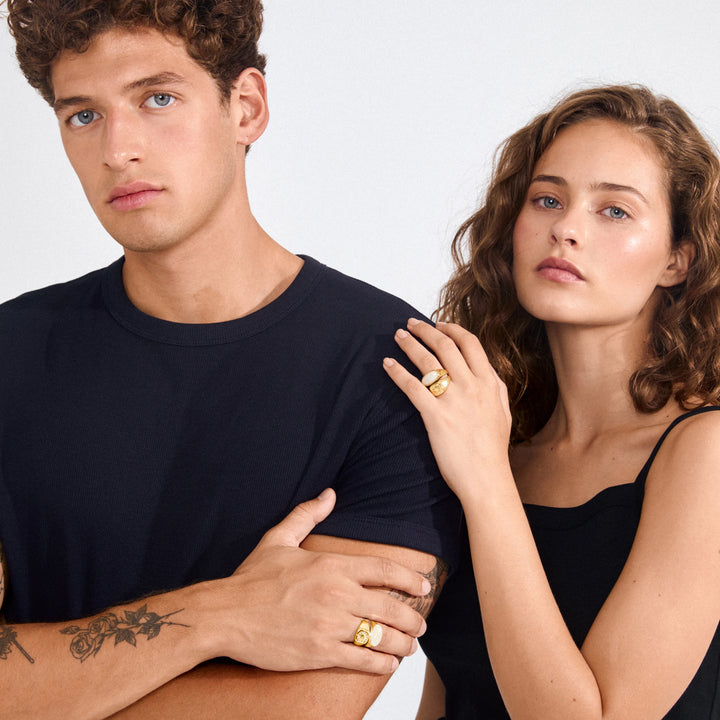 Prism Ring - set 2 gold