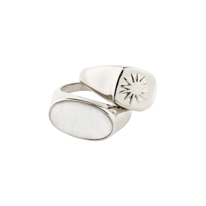 Prism Ring - set 2 silver
