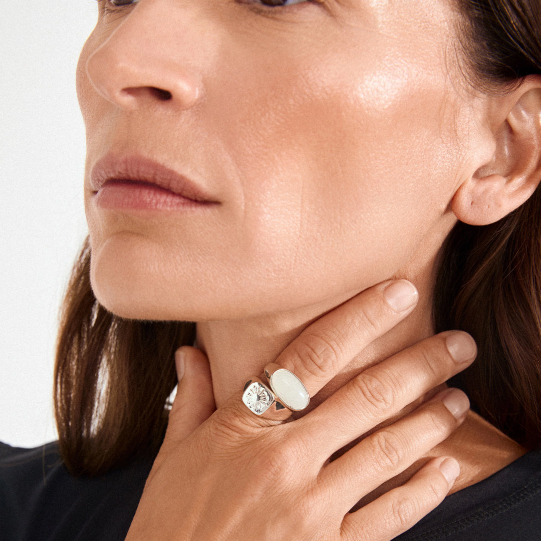 Prism Ring - set 2 silver