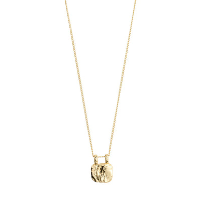 Bloom Coin Necklace - gold