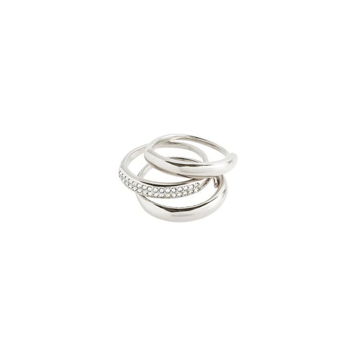 Bloom Crystal Rings Set/3