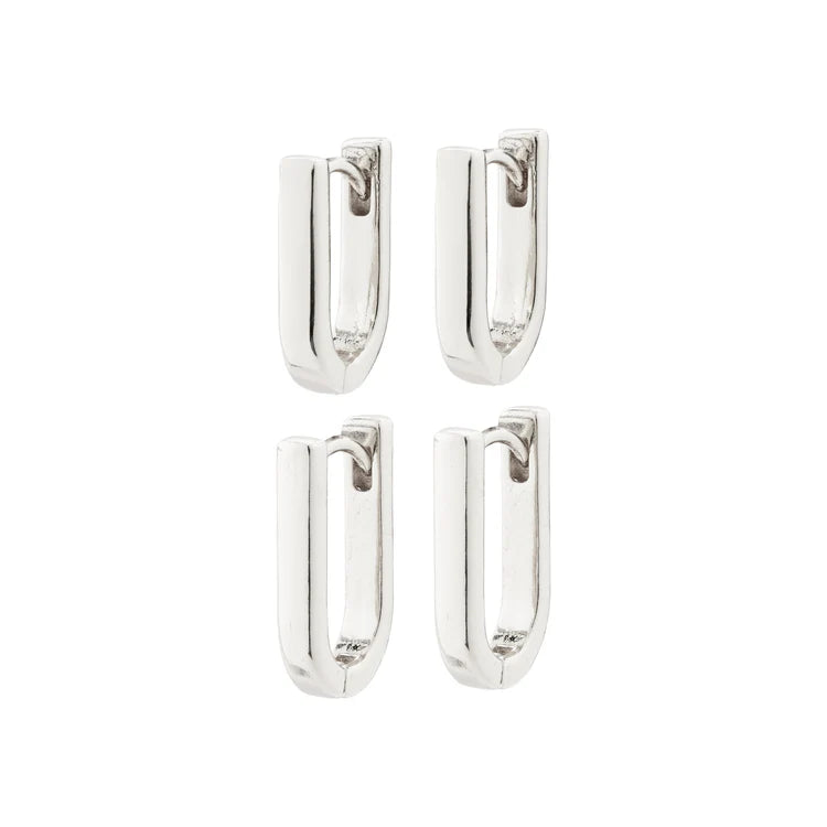 Stay Earrings set/2 - silver