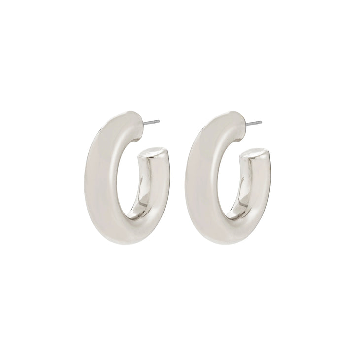 Phase Large Hoops - silver