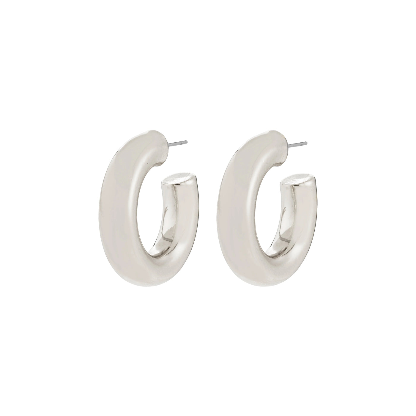 Phase Large Hoops - silver