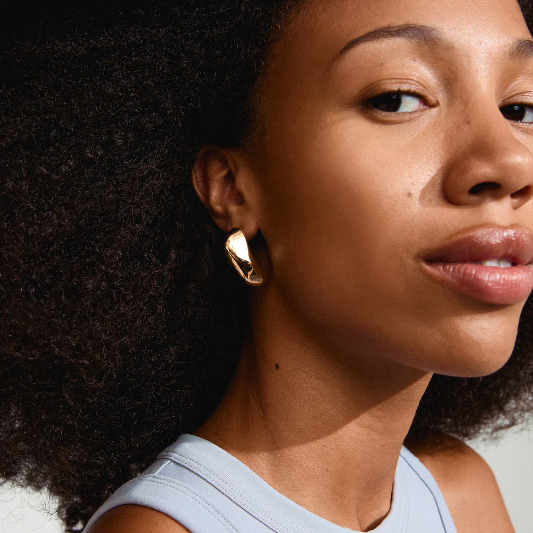 Dune Chunky Earrings - gold