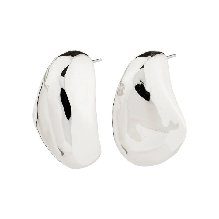 Dune Chunky Earrings - silver