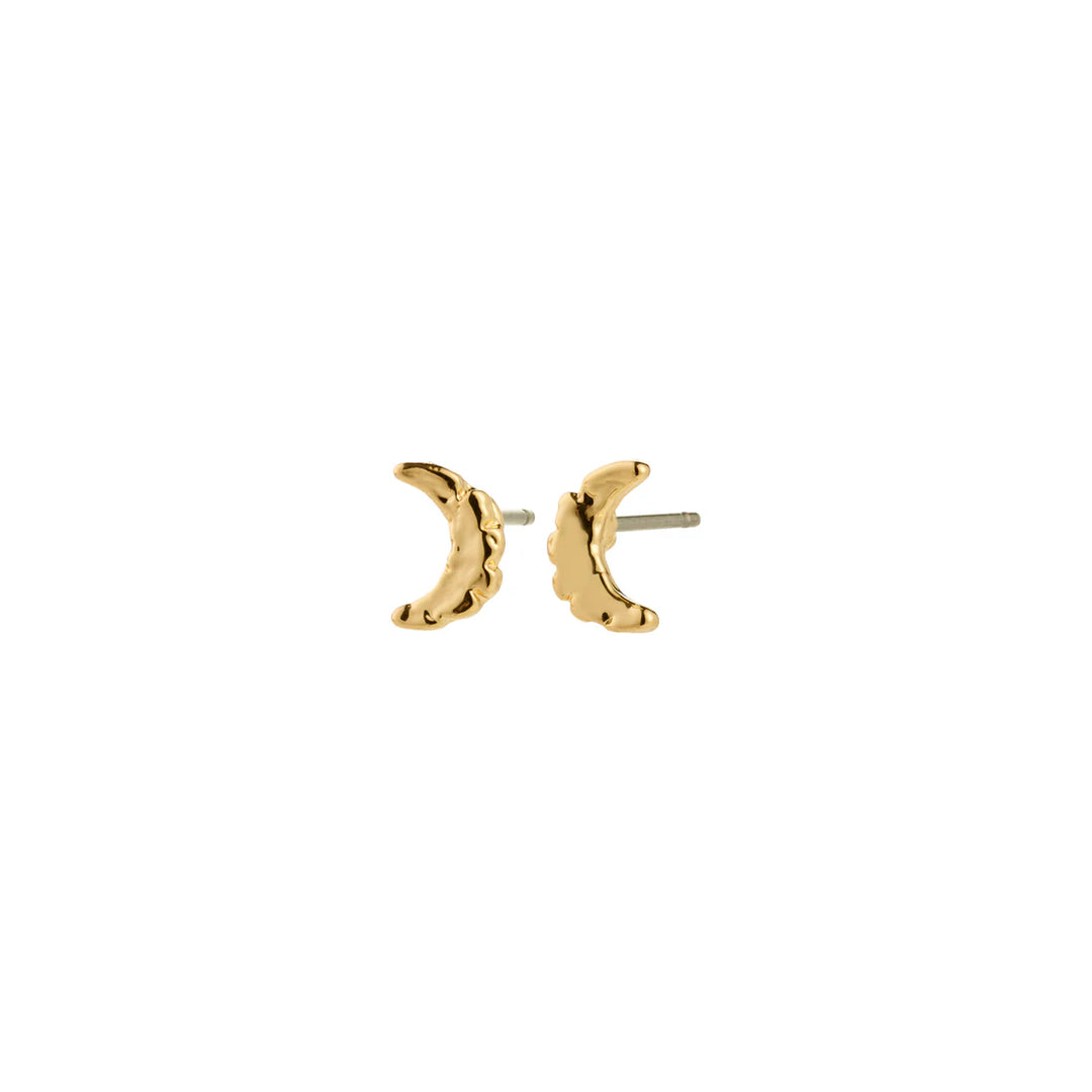 Between Moon Earrings - gold