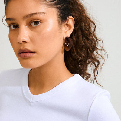 Lian Earrings - brown