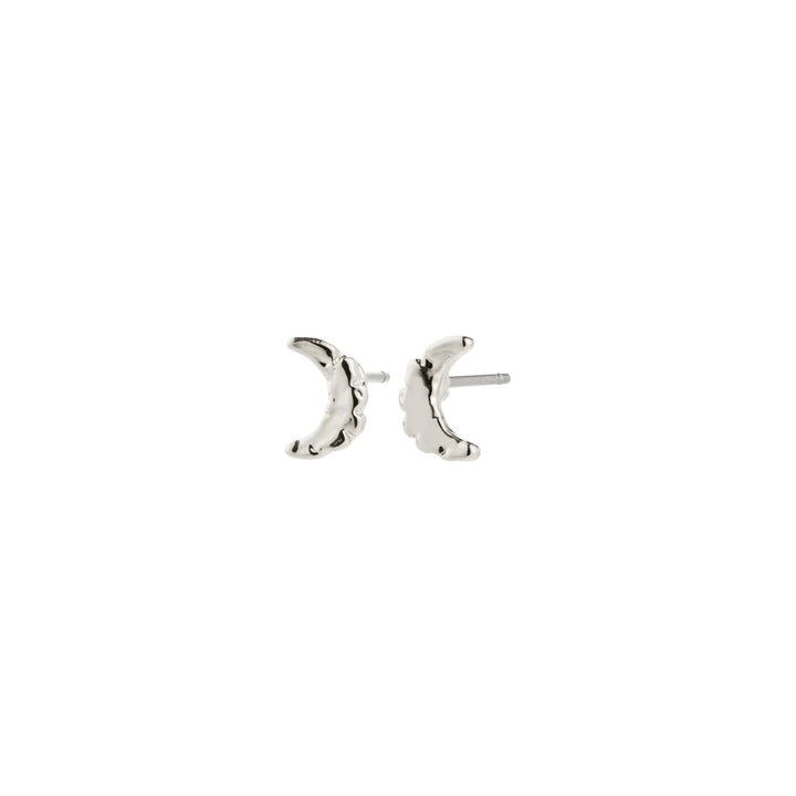 Between Moon Earrings - silver