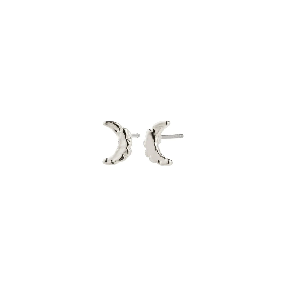 Between Moon Earrings - silver