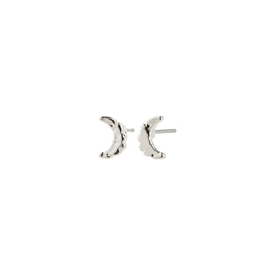 Between Moon Earrings - silver