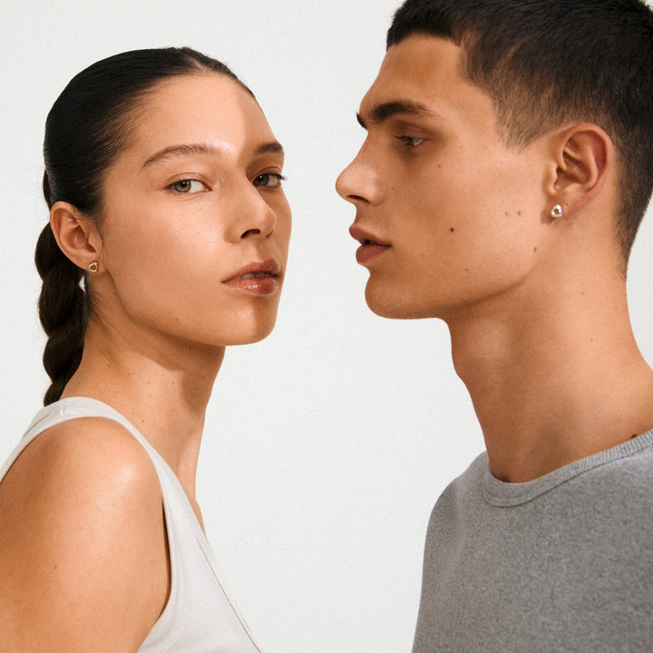 Free Stud Earrings - silver