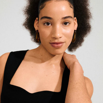 Elijah Earrings - brown