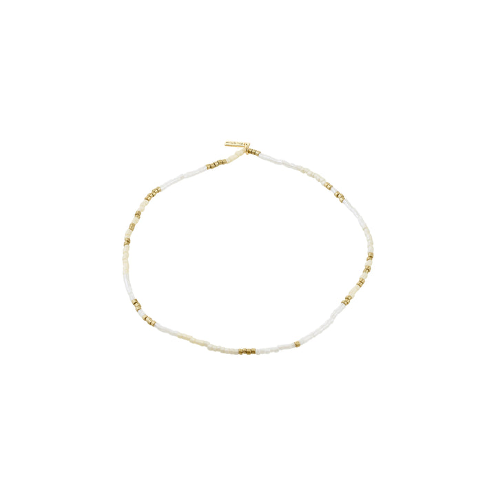 Alison Anklet - white/gold