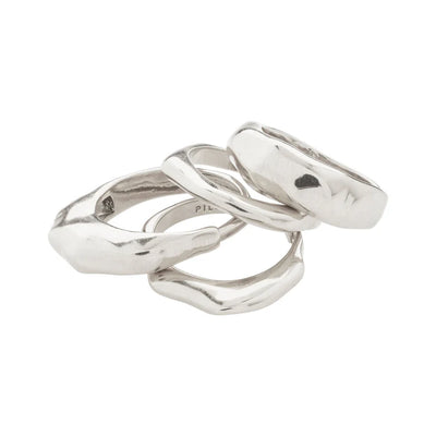 Asher 4-in-1 ring set - silver