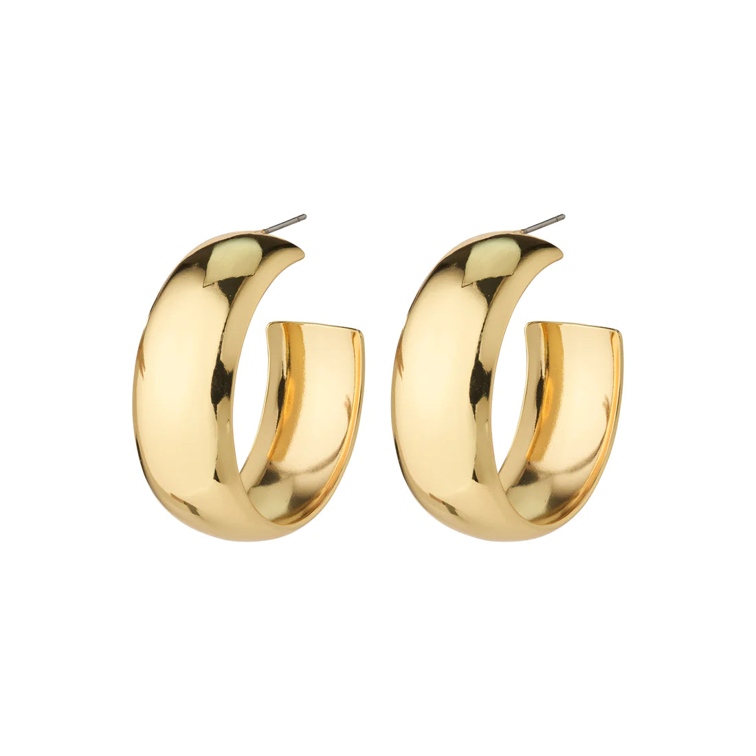 Naia Mega Chunky Hoops - gold