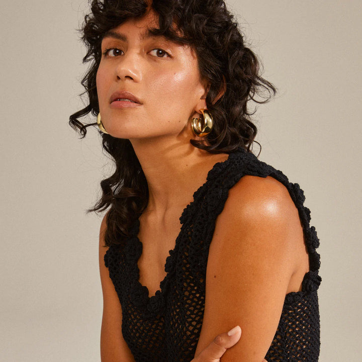 Naia Mega Chunky Hoops - gold