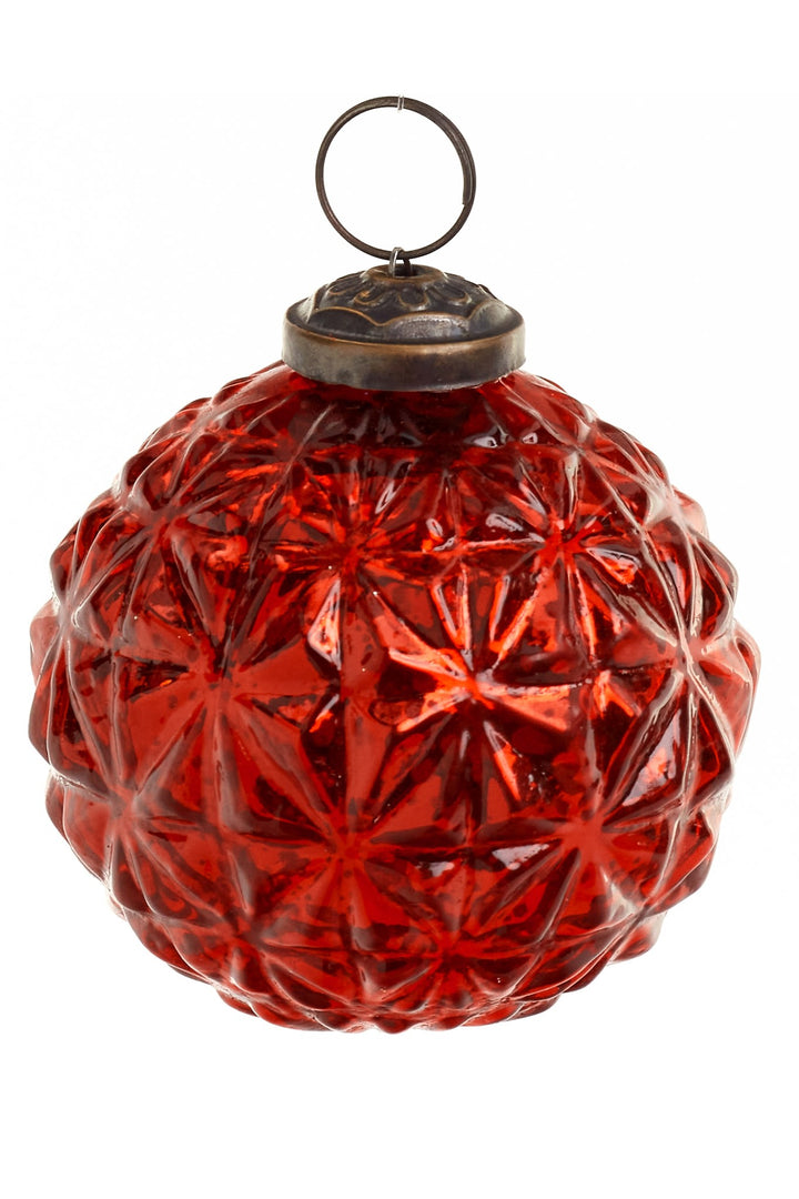 Red Flower Burst Ornament