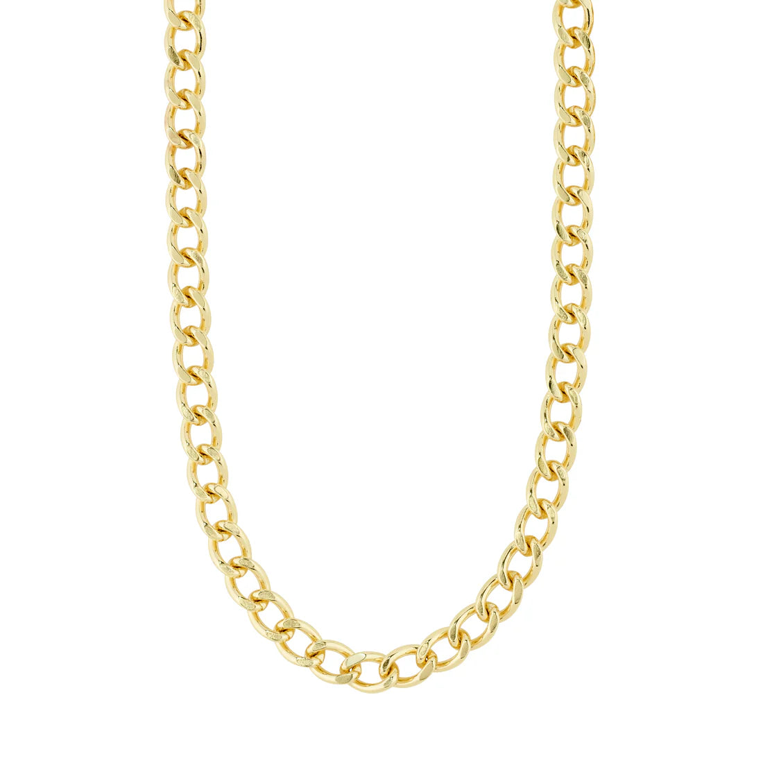 Curb Chain Necklace - gold