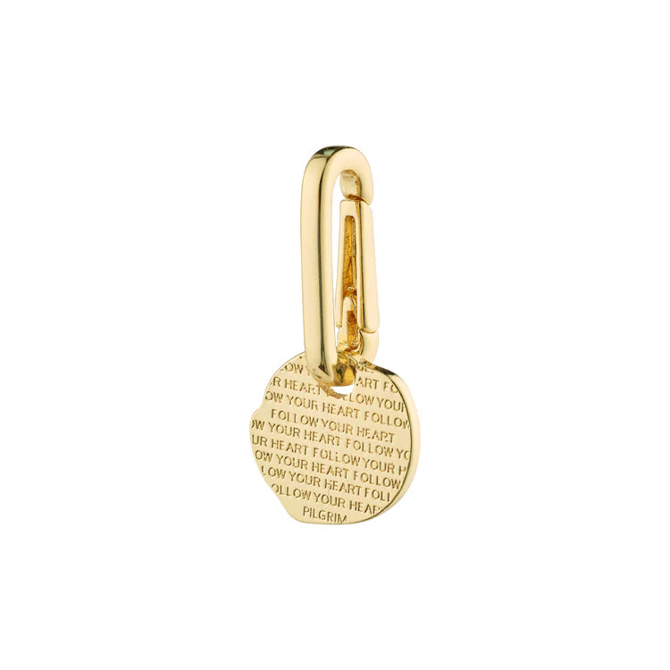 Coin Pendant Charm - gold