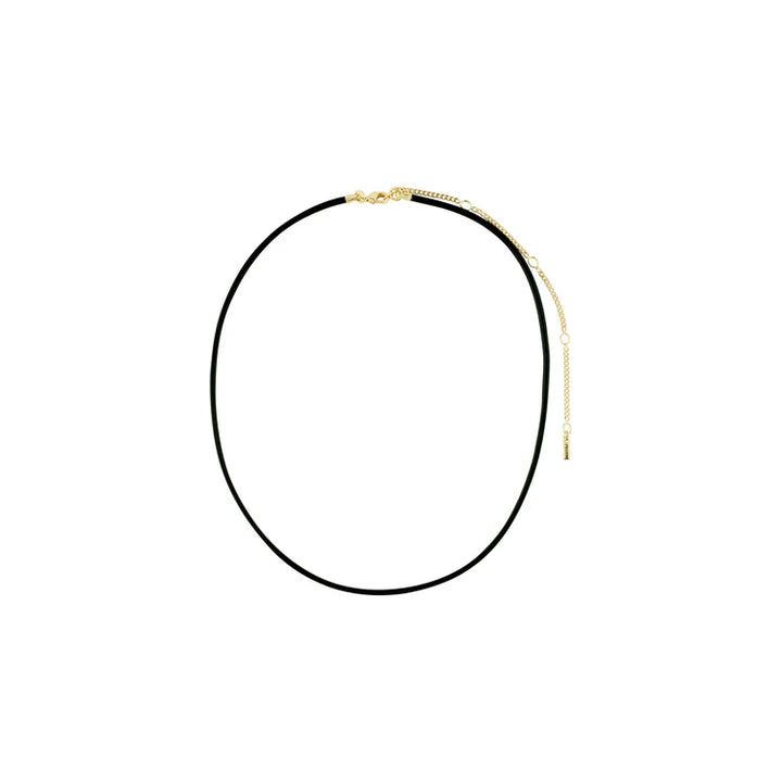 Leather Cord Charm Necklace