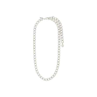 Curb Chain Necklace - silver