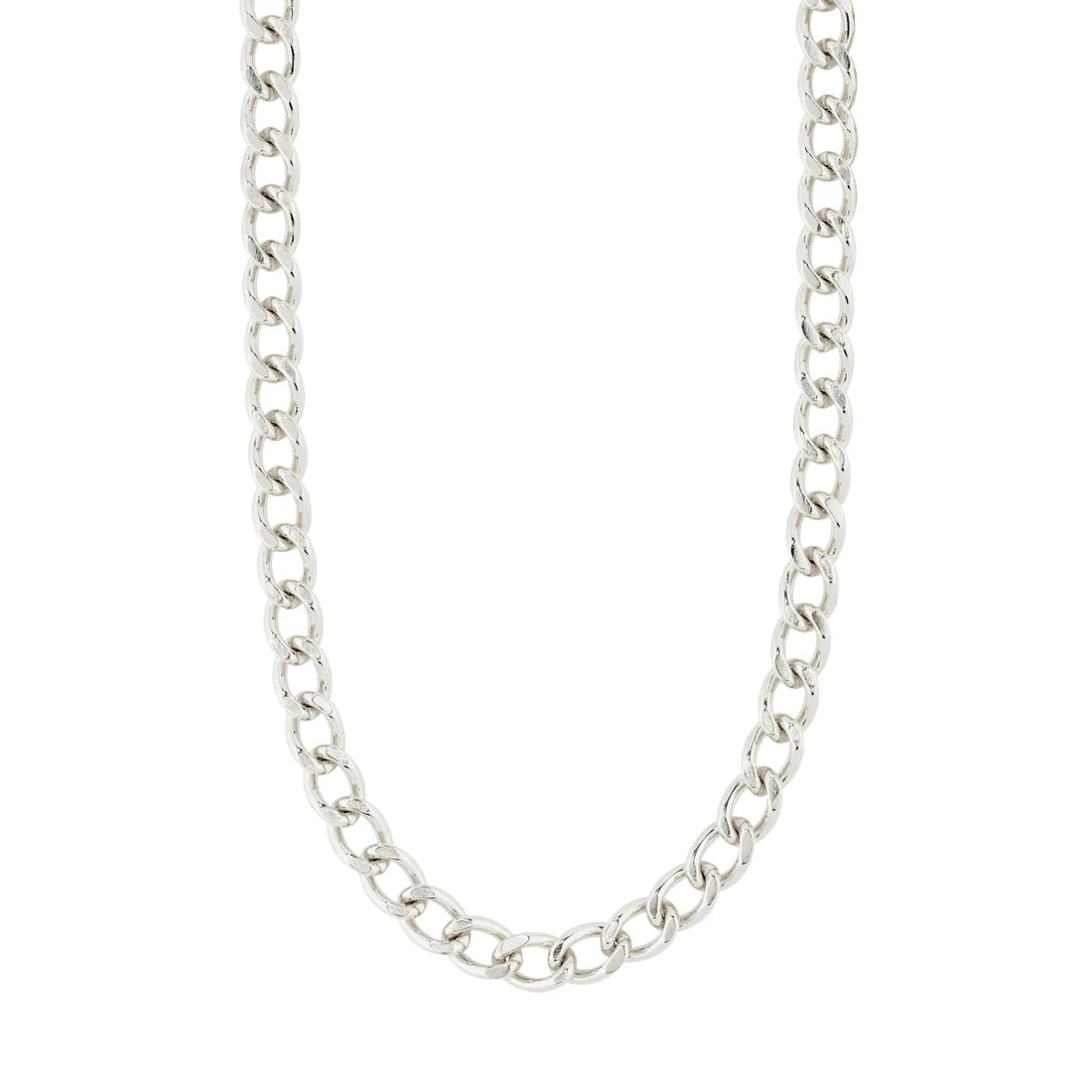 Curb Chain Necklace - silver