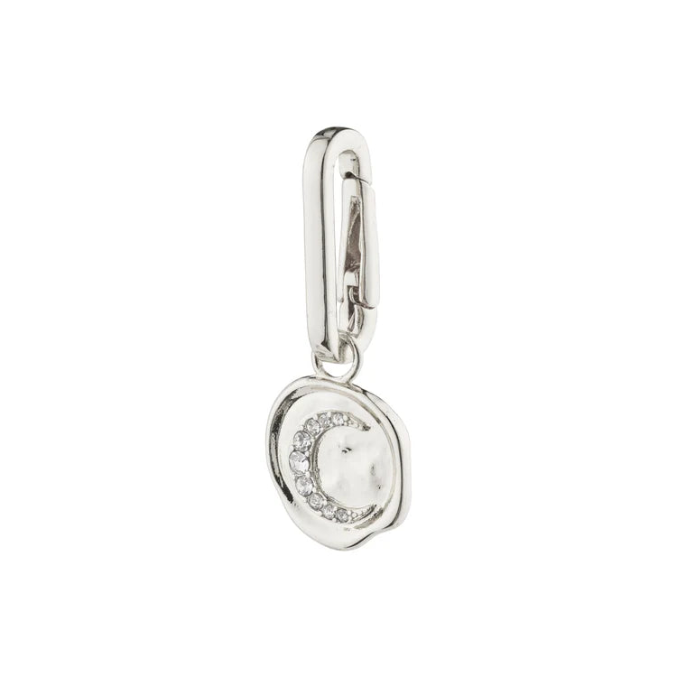 Moon Pendant Charm - silver