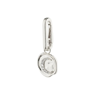 Moon Pendant Charm - silver