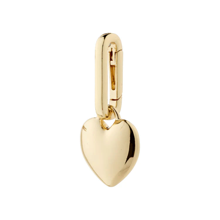 Heart Pendant Charm - gold