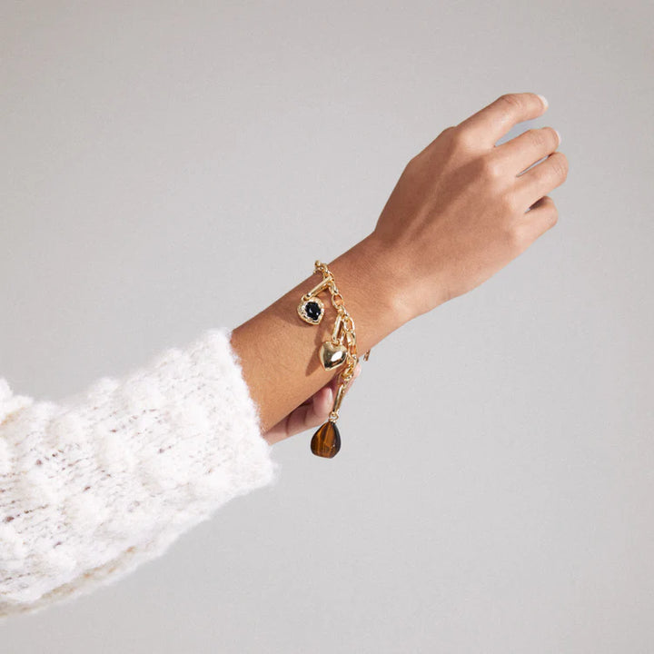 Heart Pendant Charm - gold