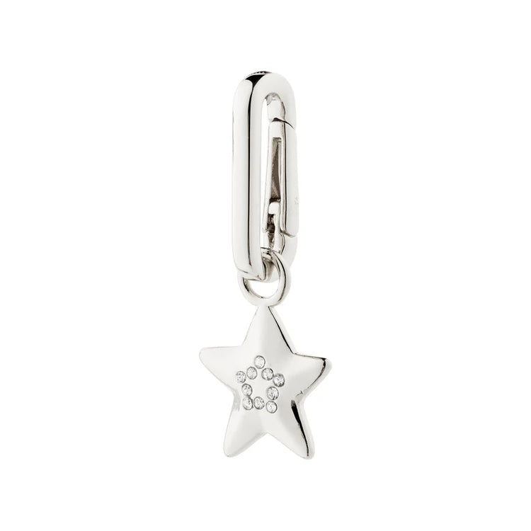 Star Pendant Charm - silver