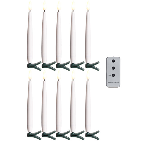 Clip-on Lighted Christmas Candles