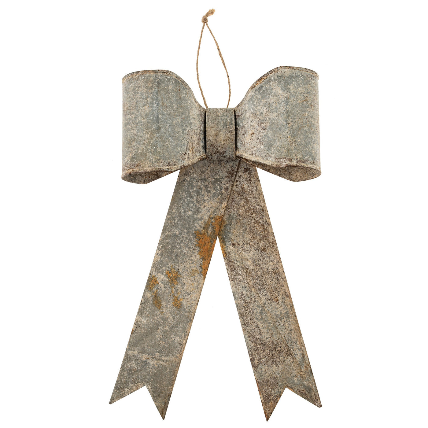 Zinc Bow Ornament