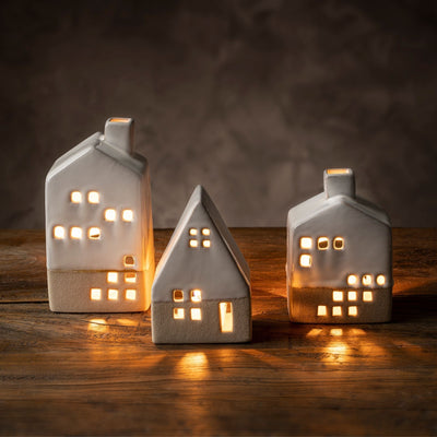 Ceramic Tealight House - small