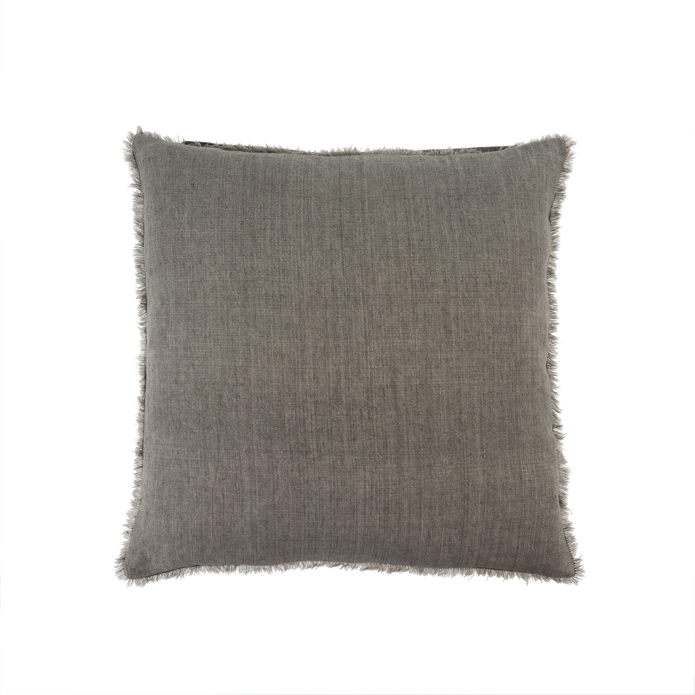 Lina Linen Pillow - warm grey