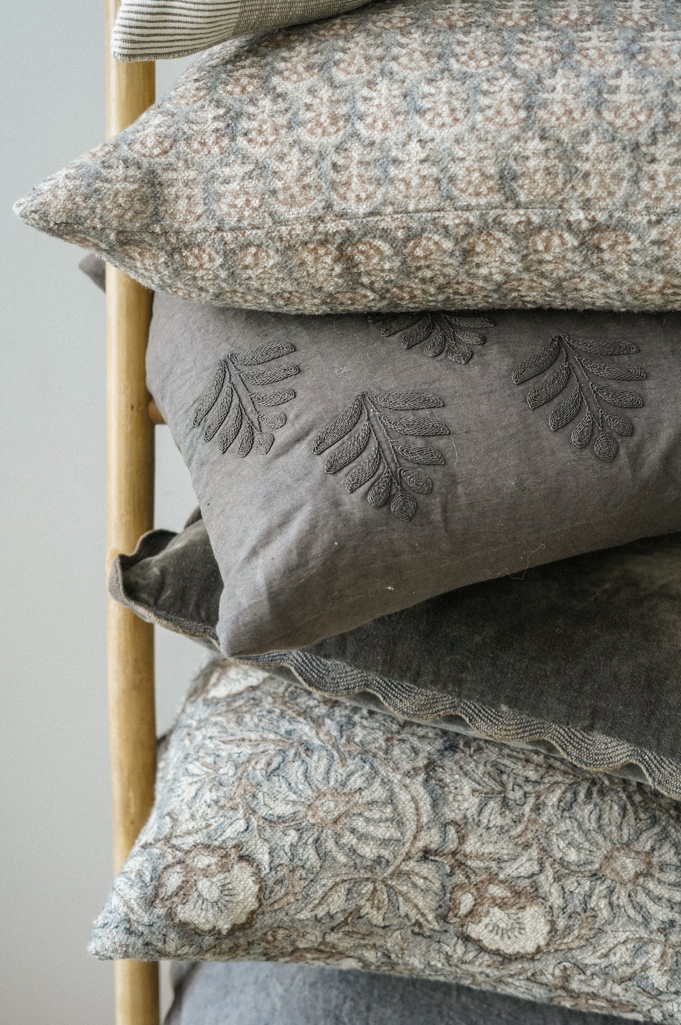 Orchard Pillow - charcoal