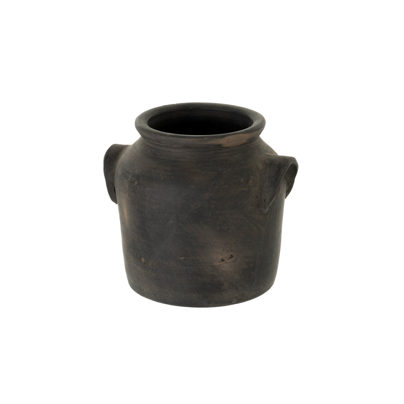 Milos Burnt Terracotta Urn - small
