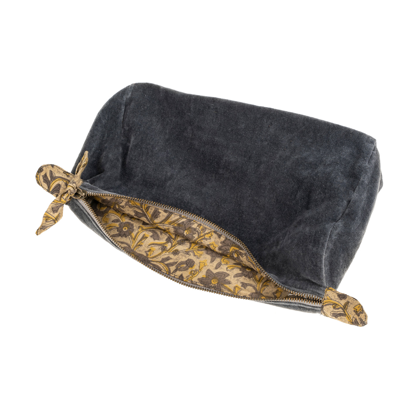 Velvet Pouch - blue graphite