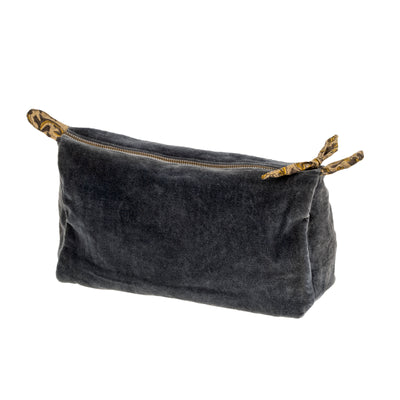 Velvet Pouch - blue graphite