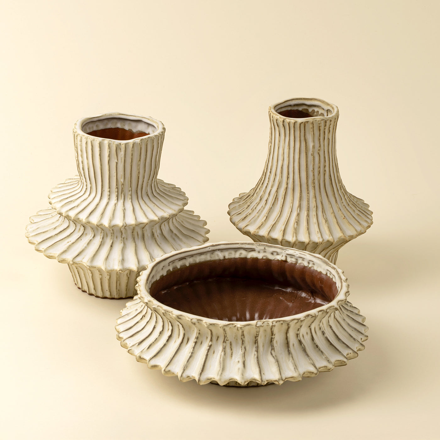 Stria Stoneware Vase